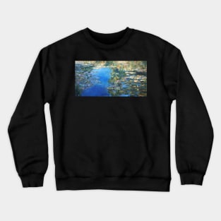 Lily Pond, Giverny - afternoon Crewneck Sweatshirt